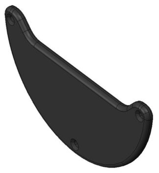 Abdeckung Lautsprecherfach, schwarz