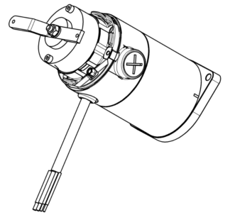 Motor für Servobremse GB08025B VK 2500U/min, 0.10kW, 24V