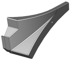 Heckspitz rechts anthrazit grau RAL 7016 PLUS V2020