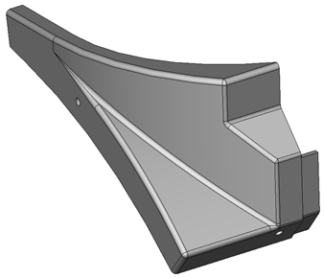 Heckspitz links anthrazit grau RAL 7016 PLUS V2020