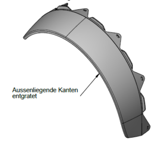 Garde-boue arrière droit PLUS II, gris anthracite RAL 7016