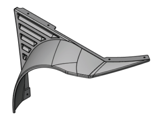 Kotflügel vorne rechts PLUS II, Anthrazit Grau RAL 7016