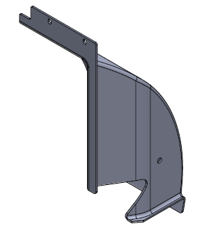 Kotschutz vorne rechts zu PLUS 2020 tiefgezogen