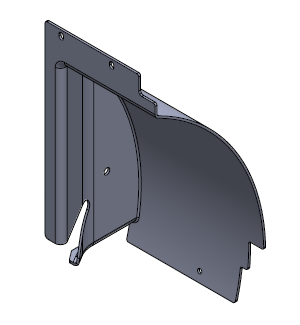 Kotschutz vorne links zu PLUS 2020 tiefgezogen